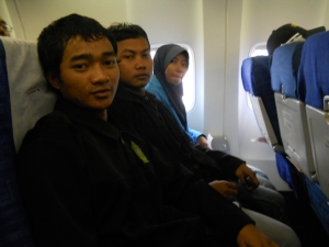 Di Pesawat Saat Pulang Kongres PMII dari Banjarmasin Tahun 2012